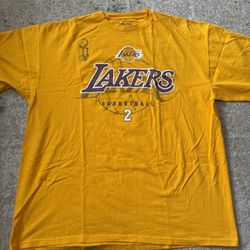 Exclusive NBA Collection Los Angeles Lakers Finals Derek Fisher T Shirt Jersey Size 2XL In Men’s, Not Kobe, LeBron, Magic, Luka