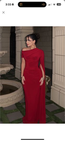 Beautiful Wine Color Maxi Dress - Size L