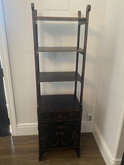 Wood Shelves And Cabinet
