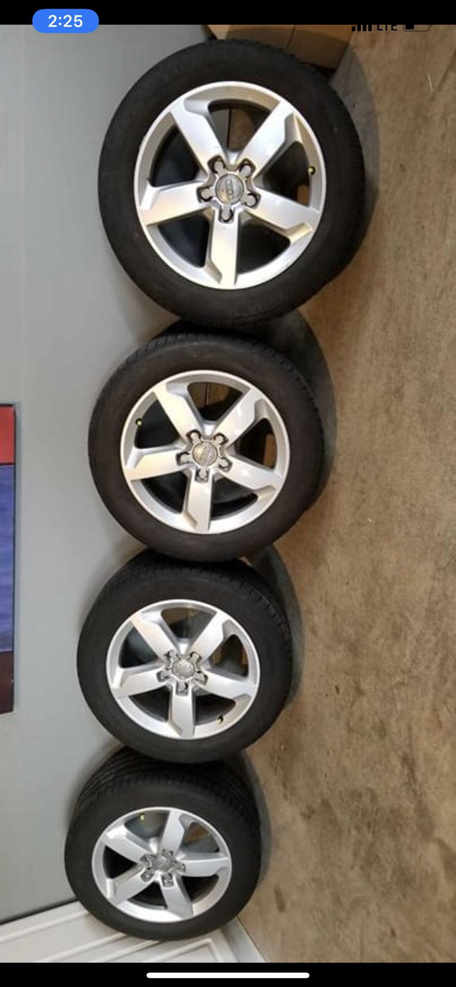 19inch Audi rims with good tires