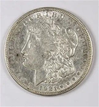 1921-D MORGAN SILVER DOLLAR