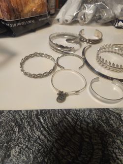 Joyeria.aros gargantilla colores silver buenas condiciones lote