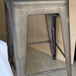 4 - Metal Bar Stools