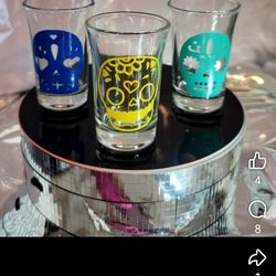 Sugar Skull Shot Glass 