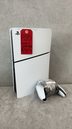 PS5 cords and controllers