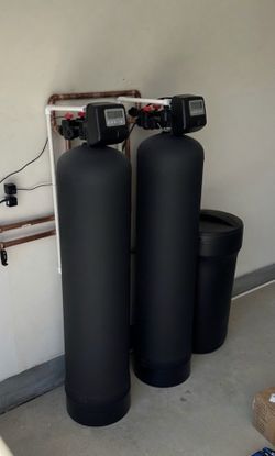 Premium Dual Tank Whole House Water Softener + RO Filter - Lifetime Warranty