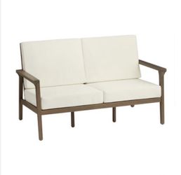 Natural eucalyptus patio set