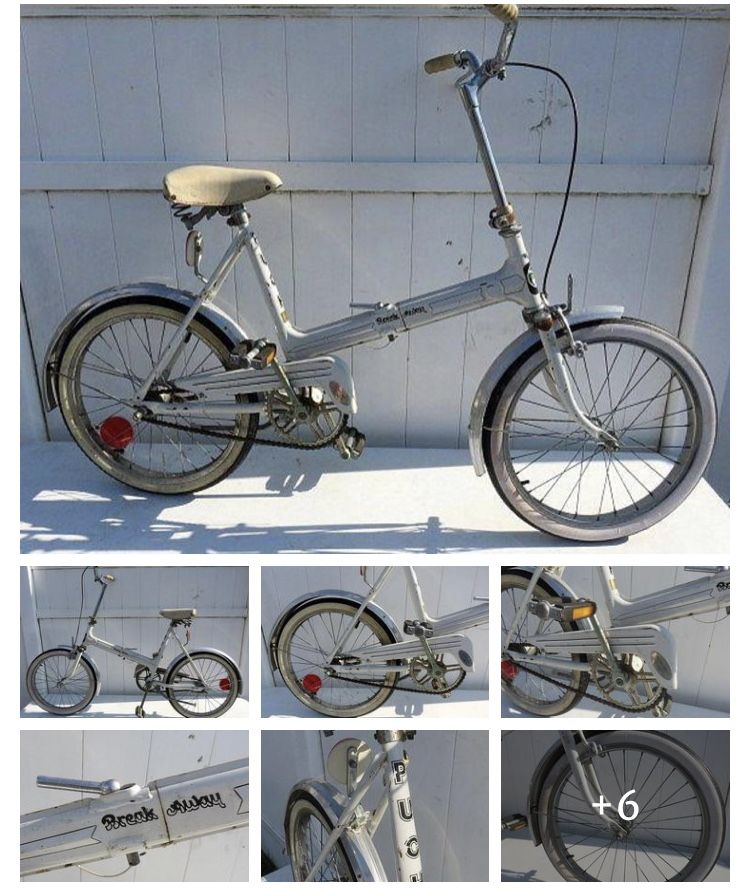 Vintage white Puch “Break Away” bicycle