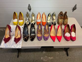 Designer Women's Heels Lot – 7 Pairs. Sizes is 36-37