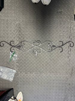 Decorative black iron wall art