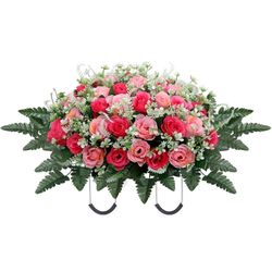 Flower Saddle,Large Artificial Cemetery Flowers for