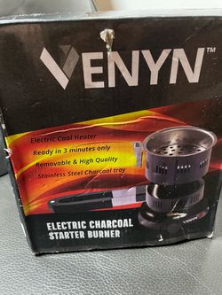 VENYN Electric Charcoal Starter Burner Stainless Steel Head Detachable Handle
