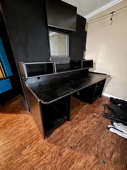 Audio engineering/music production desk