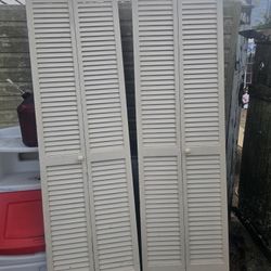 Price Is Firm.. 48x80 Real Wood Louvert Bifold Doors