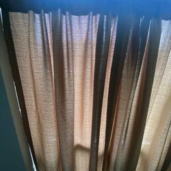 Tan Curtains 4pannels 52” Long