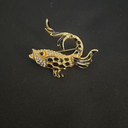 Vintage, Koi Fish Brooch