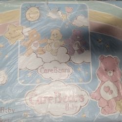 BRAND NEW - ORIGINAL Care Bears Plush Baby Blanket