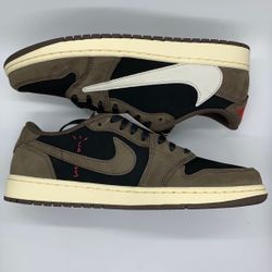 Travis Scott × Nike Air Jordan 1 Low OG SP-T  "Black/Dark Mocha"