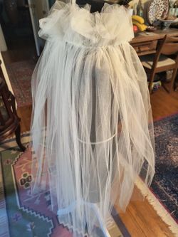 Wedding Pearl  Veil , Pillow ,  Garter, Ring Pillow &  Scrapbook Clean