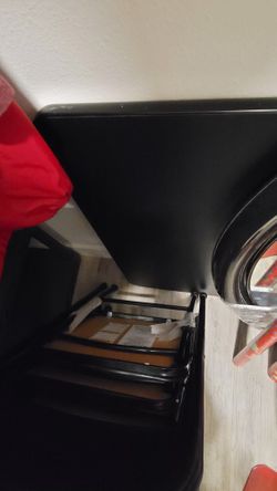 5 Piece Black  Card table Set (4 Folding Chairs) & 1 Padded Table