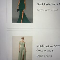 Matcha Green Formal Dress Size 4