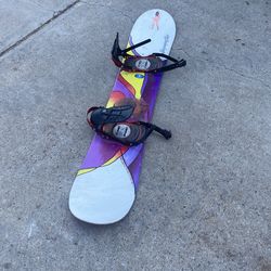 Lib Tech Snowboard With A Binding And A Half