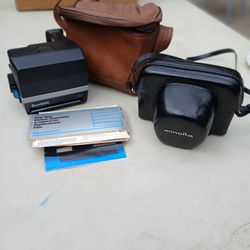 1 Polaroid Sun600se The Other 1 Minolta Hi Matic 7s....OBO.
