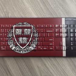 Keyscaper TK5216 Wireless Keyboard Harvard Design USB Receiver Red Black Full Si