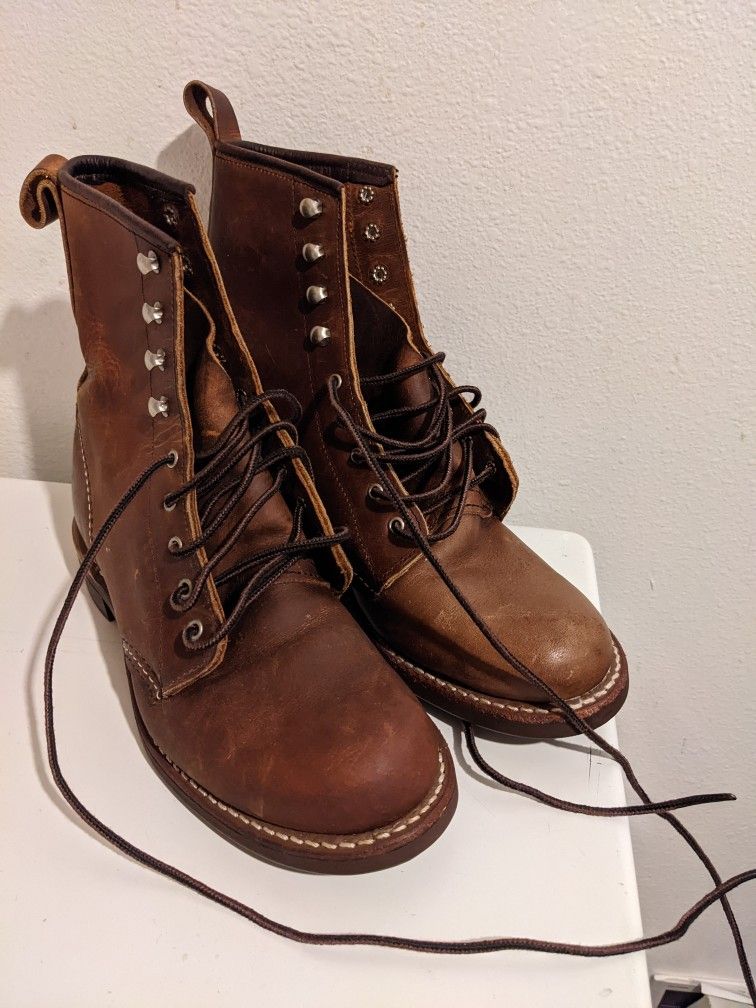 Red Wing 3362 Silversmith Copper Rough And Tough Brown Boots Womens 7 B 8inch