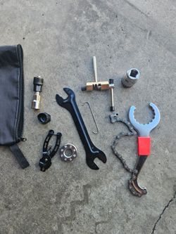 Bike Tools + Lights + Lock