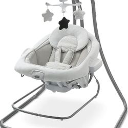 Graco DuetConnect LX Seat & Bouncer, Multi-Direction Seat, Multiple Swinging Speeds, Easily Portable, Redmond