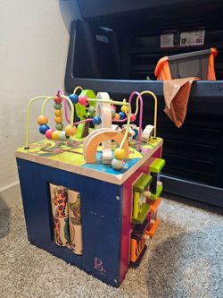 Wooden activity Cube