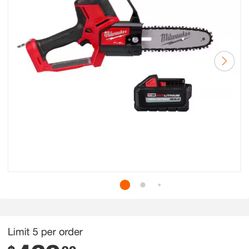 Milwaukee 8” Hatchet Saw With 6ah Battery And Charger