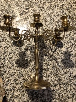 Vintage Baldwin 5arm candle holder Candelabra12 inches high looks great