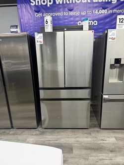 SAMSUNG BESPOKE STAINLESS STEEL 29 CU FT FOUR DOOR REFRIGERATOR WITH INNER BEVERAGE CENTER 😍