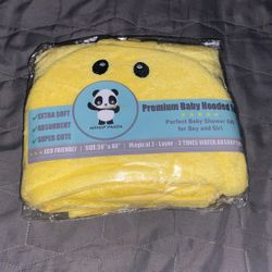 Yellow Duck Hodded Towel
