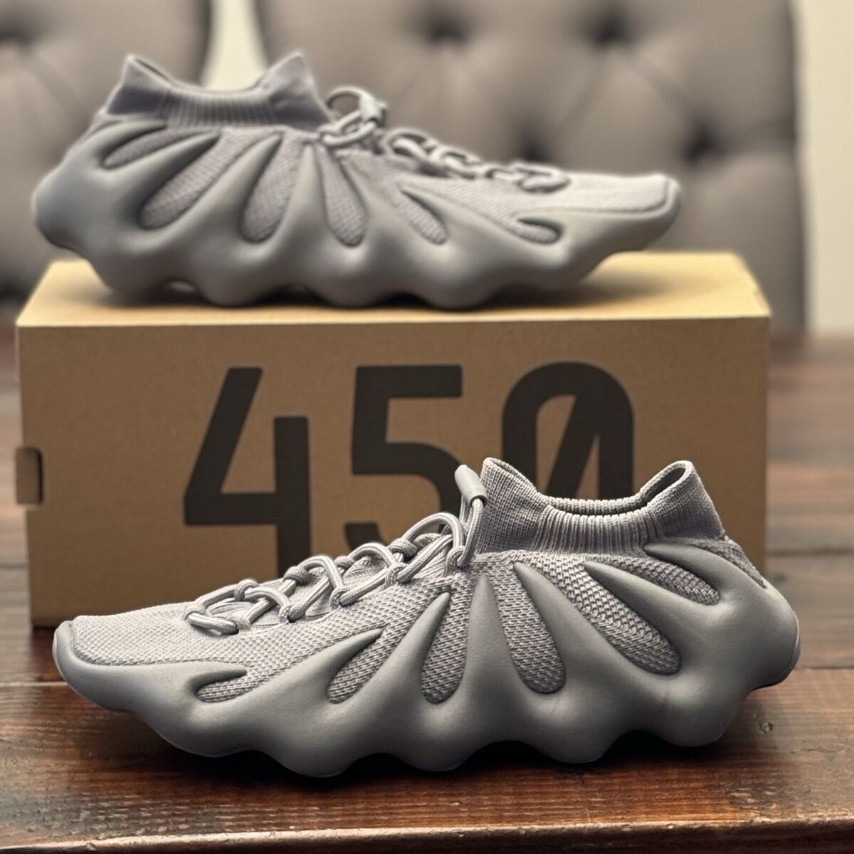 Adidas Yeezy 450 Stone Grey Shoes 