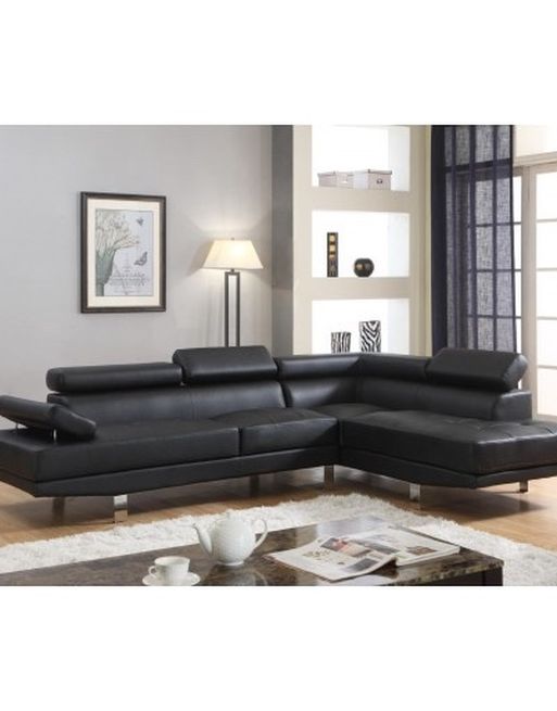 Antares Black Modern Sectional