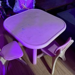 Kids Table With Two Chairs 