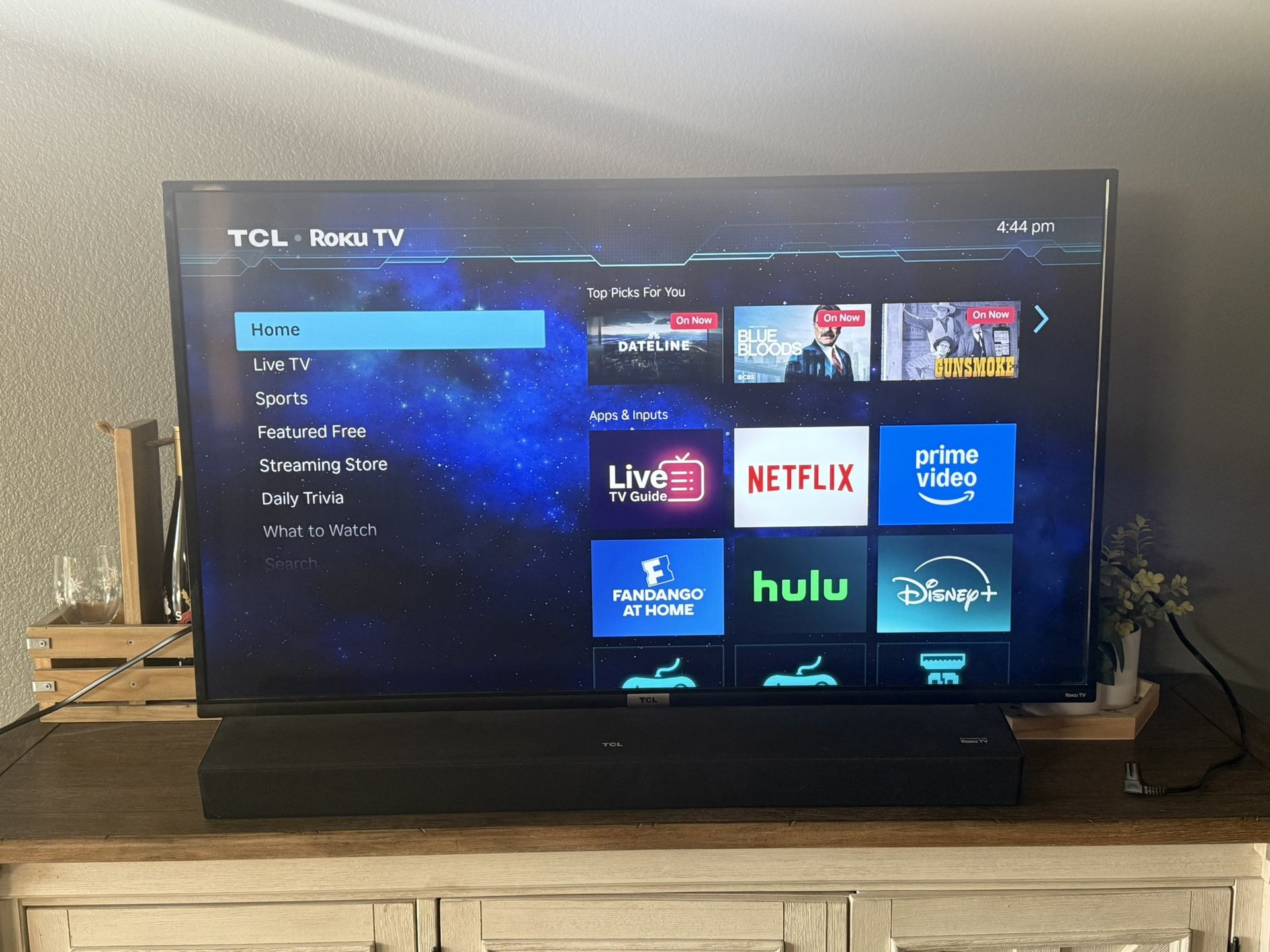 43” TCL TV + Soundbar