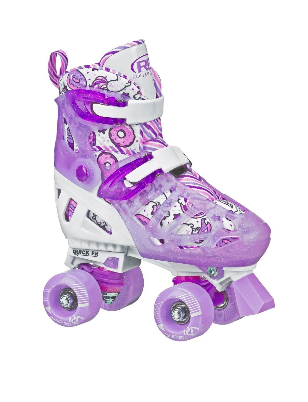 Roller Derby Pearl Adjustable Girl's Roller Skate  - Size Small (12-2)