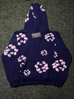 DENIM TEAR BLUE HOODIE