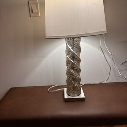 Glass table lamp