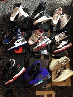 Nike air Jordan’s size 9.5 12s 1s 3s 5s 11s Yeezy citrin