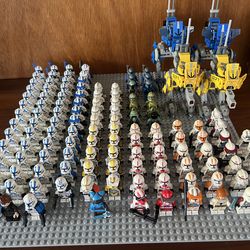 LEGO Star Wars Clone Army + Jedi + Mandalorians (501st, Shock, 212th, 327th, 322nd, & MORE) *READ DESCRIPTION