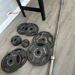 280lbs Olympic Weight Set 
