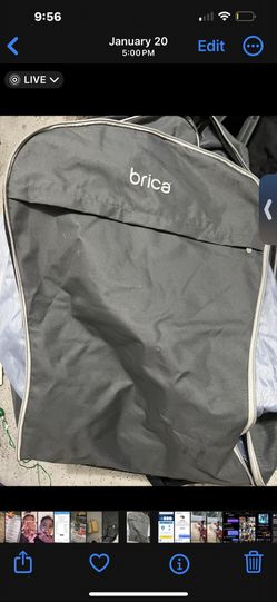 Brica Car Seat Protector Car Seat Traveling Bag 