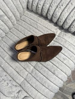 Universal Thread Women April Heel Mules Brown Size 9.5