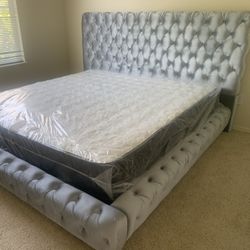 $699 Brand New King Bed Frame With Mattress (Read Description Below)