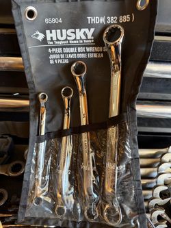 Husky 4-Piece Double Box Wrench Set